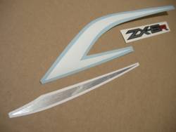 Kawasaki ZX6R 636 2013 white livery replica decals