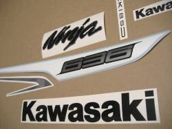 Decals for Kawasaki ZX6R 636 ninja 2013 white version