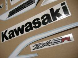 Stickers for Kawasaki ZX6R 636 ninja 2013 white version
