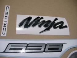 Graphics for Kawasaki ZX6R 636 ninja 2013 white version