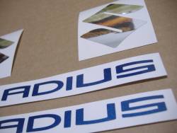Suzuki Gladius SFV 650 white/blue replacement stickers