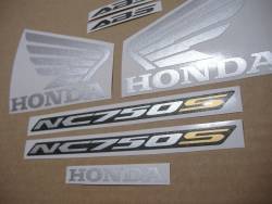 Stickers set for Honda NC750S 2016 black-red version