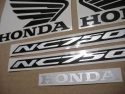 Decal set for Honda NC750S 2018 red livery