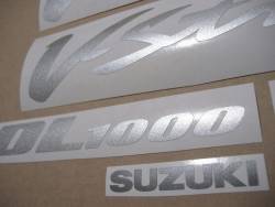 Suzuki V-Strom DL1000 2004 black stickers set