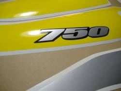 Suzuki GSX-R 750 K0 yellow stickers set