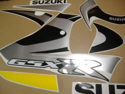 Suzuki GSXR 750 2000 yellow labels graphics