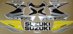 Suzuki GSX-R 750 K0 yellow logo graphics