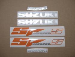 Suzuki SV 1000S 03 orange complete replacement sticker set