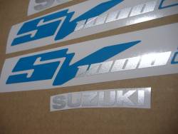 Suzuki SV 1000S K3/K4 blue complete restoration decal set