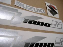 Suzuki SV 1000 S blue 07 aftermarket logo labels kit