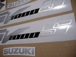 Suzuki SV 1000 S blue 07 aftermarket logo emblems kit