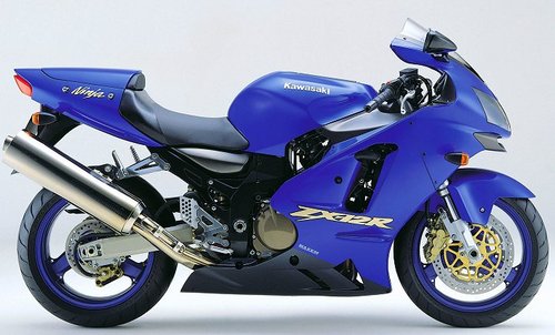 Kawasaki 1200 ZXR Ninja 2004 blue version replica decals