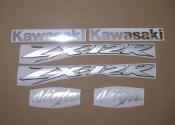 Stickers for Kawasaki ZX12R Ninja 2005-2006 blue version
