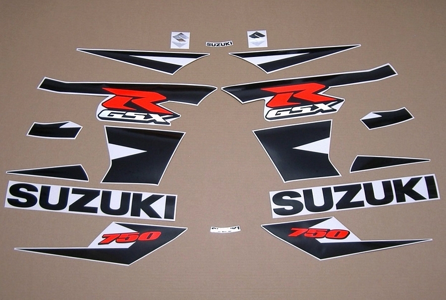 Custom decals for Suzuki GSXR 750 K4-K5 in black