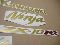 Graphics for Kawasaki ZX10RR Ninja race replica in gold
