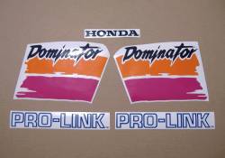 Decals for Honda Dominator NX650 1991 white model