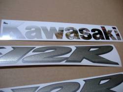 Stickers for Kawasaki ZX12R 2005 silver grey model version