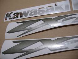 Decal kit for Kawasaki ZX12R 2005 silver grey model version