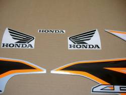 Stickers for Honda CBR 125R 2011 orange/silver model