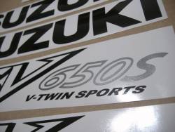 Suzuki SV 650S 2002 K2 silver restoration adhesives