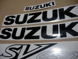 Suzuki SV 650S 2002 K2 grey reproduction decal set