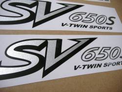 Suzuki SV 650S K2 half-fairing replacement sticker set