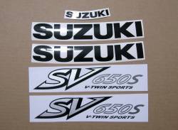 Suzuki SV 650S 2002 half-fairing replacement decals