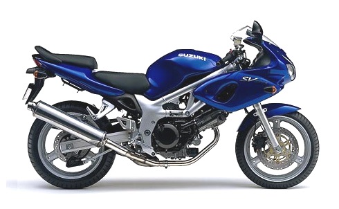 Graphics for Suzuki SV650S K2 blue half-fairing version
