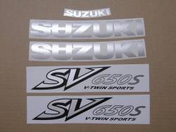 Graphics for Suzuki SV 650 S K2 blue half-fairing model