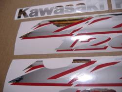 Logo emblems for Kawasaki ZZR 1200 silver 2002 model