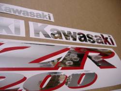 Decals for Kawasaki ZZR 1200 silver 2002 model