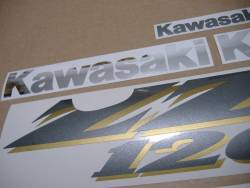 Kawasaki ZZR 1200 2004 complete replica decals set