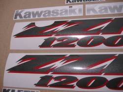 Kawasaki ZZR 1200 2003 full reproduction graphics set