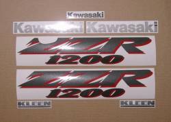 Kawasaki ZZR 1200 2003 full reproduction sticker set