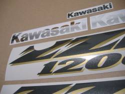 Kawasaki ZZR 1200 2003-2004 blue model decals kit
