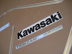 Kawasaki GPX 750R 1987 red/white complete sticker set