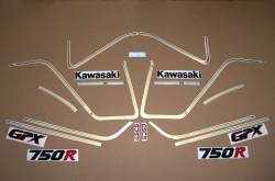 Decals for Kawasaki GPX 750R 1987 white version