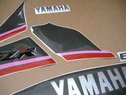 Stickers for Yamaha FZR 1000 Exup 1991 3LE black model