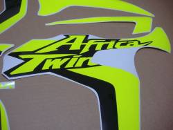 Neon Fluorescent yellow stickers for Honda Africa Twin