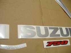 Suzuki GSX-R 750 K7 black stickers set