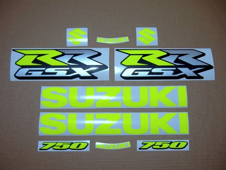 Neon fluo yellow decals for Suzuki GSX-RR 750
