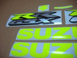 Neon signal yellow stickers for Suzuki GSXRR 1000