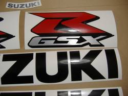 Suzuki GSXR 750 2007 black labels graphics