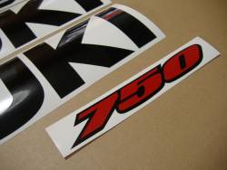 Suzuki GSX-R 750 2007 black adhesives set