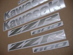 Stickers for Kawasaki ZZR 600 black 2006 model