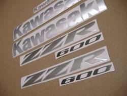 Kawasaki ZZR600 2005 restoration logo stickers