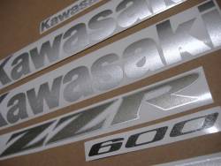 Kawasaki ZZR 600 2005 replacement logo stickers