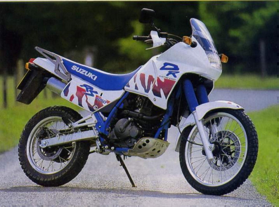 Suzuki DR 650 RSE 1991 white model aftermarket decals