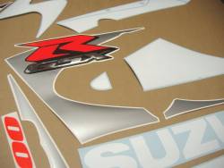 Suzuki GSX-R 1000 K1 white stickers set