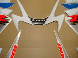 Suzuki GSXR 1000 K1 white full decals kit